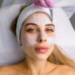 facial rejuvenation treatment with cream at the spa